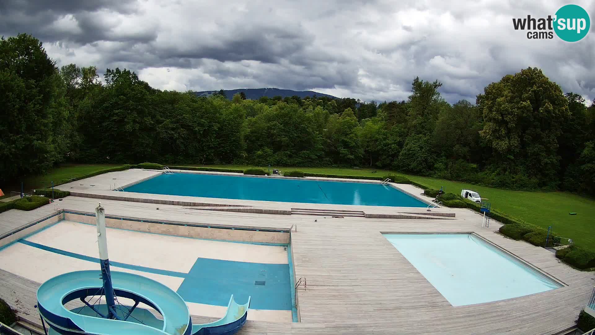 Webcam Schwimmbad der Insel Maribor