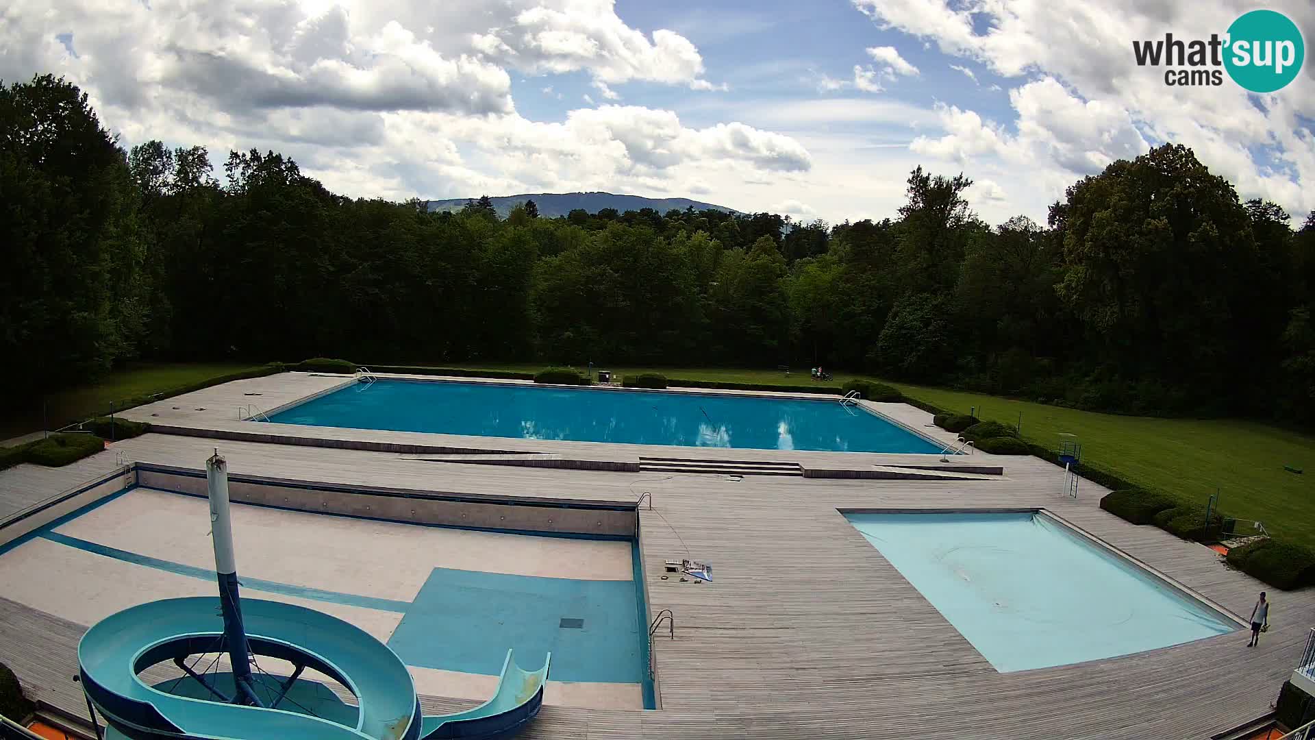 Webcam Schwimmbad der Insel Maribor