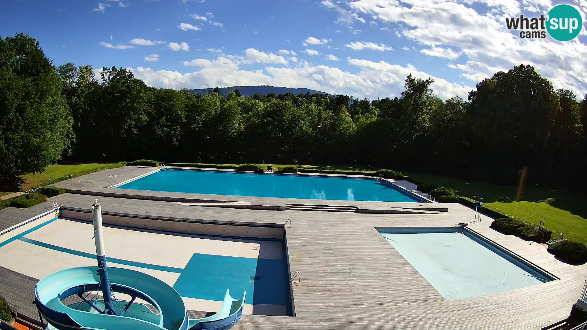 Webcam Schwimmbad der Insel Maribor