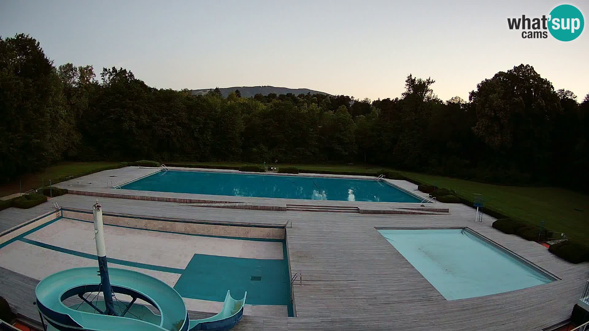 Webcam Schwimmbad der Insel Maribor
