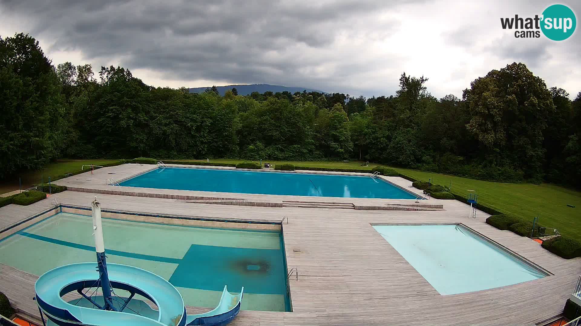 Webcam Schwimmbad der Insel Maribor
