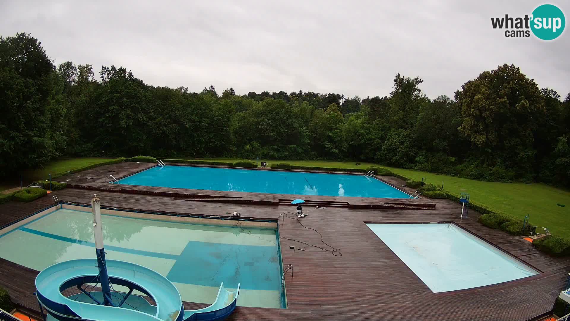 Webcam Schwimmbad der Insel Maribor