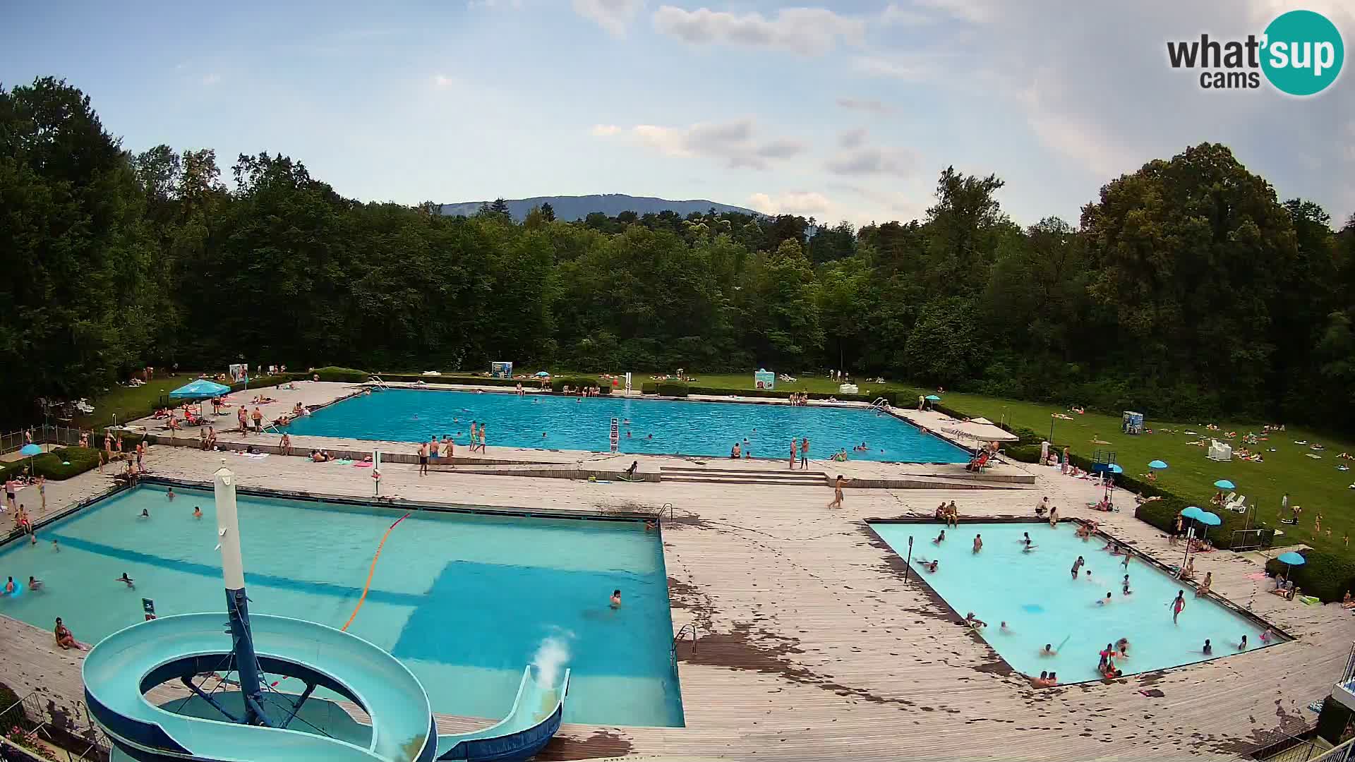 Webcam Schwimmbad der Insel Maribor