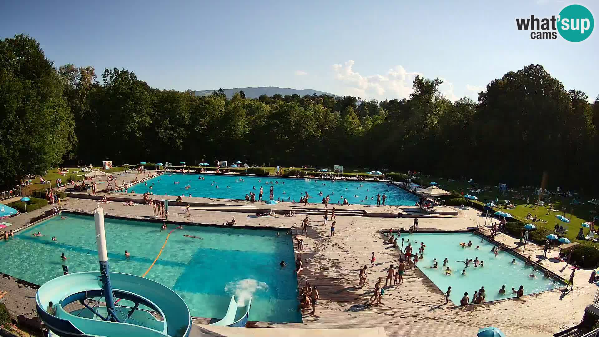 Webcam Schwimmbad der Insel Maribor
