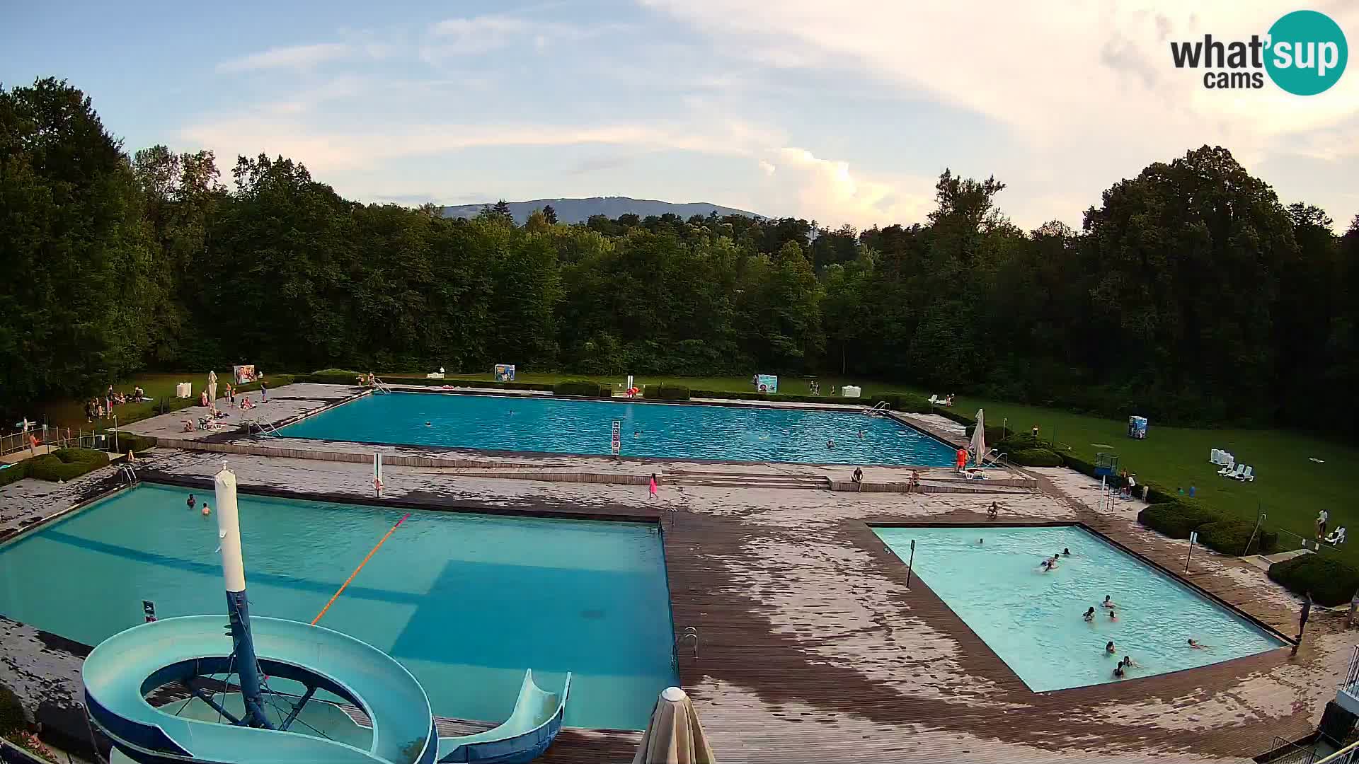 Webcam Schwimmbad der Insel Maribor