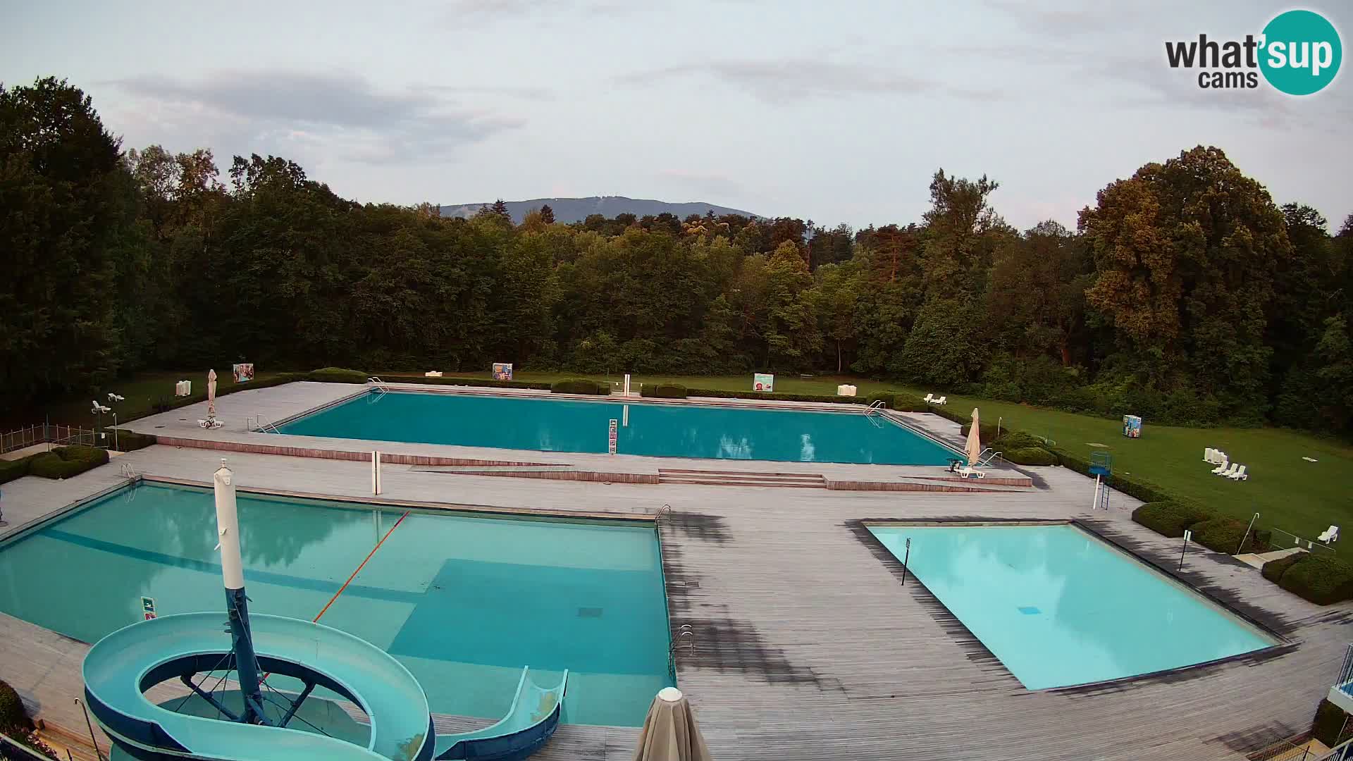 Webcam Schwimmbad der Insel Maribor
