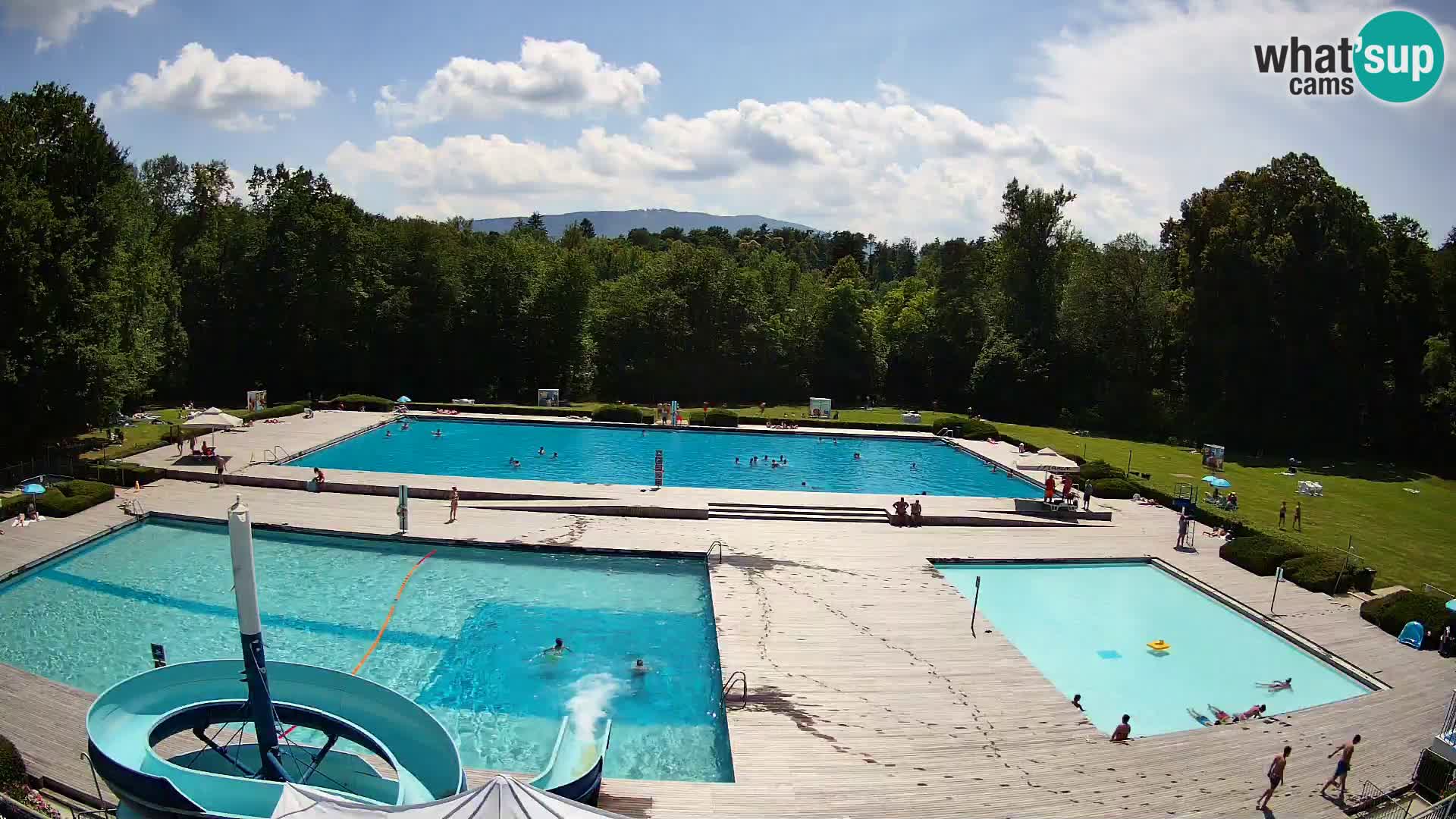 Webcam Schwimmbad der Insel Maribor