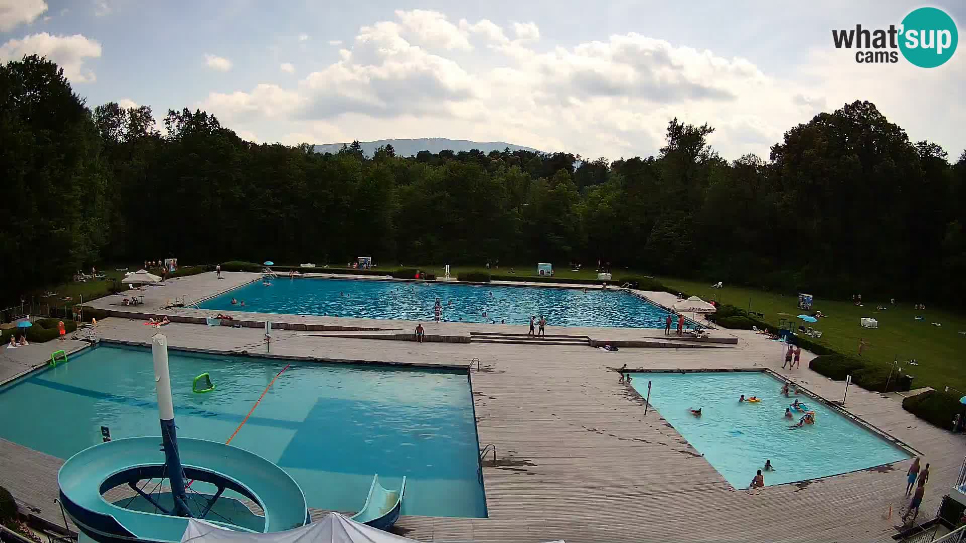 Webcam Schwimmbad der Insel Maribor