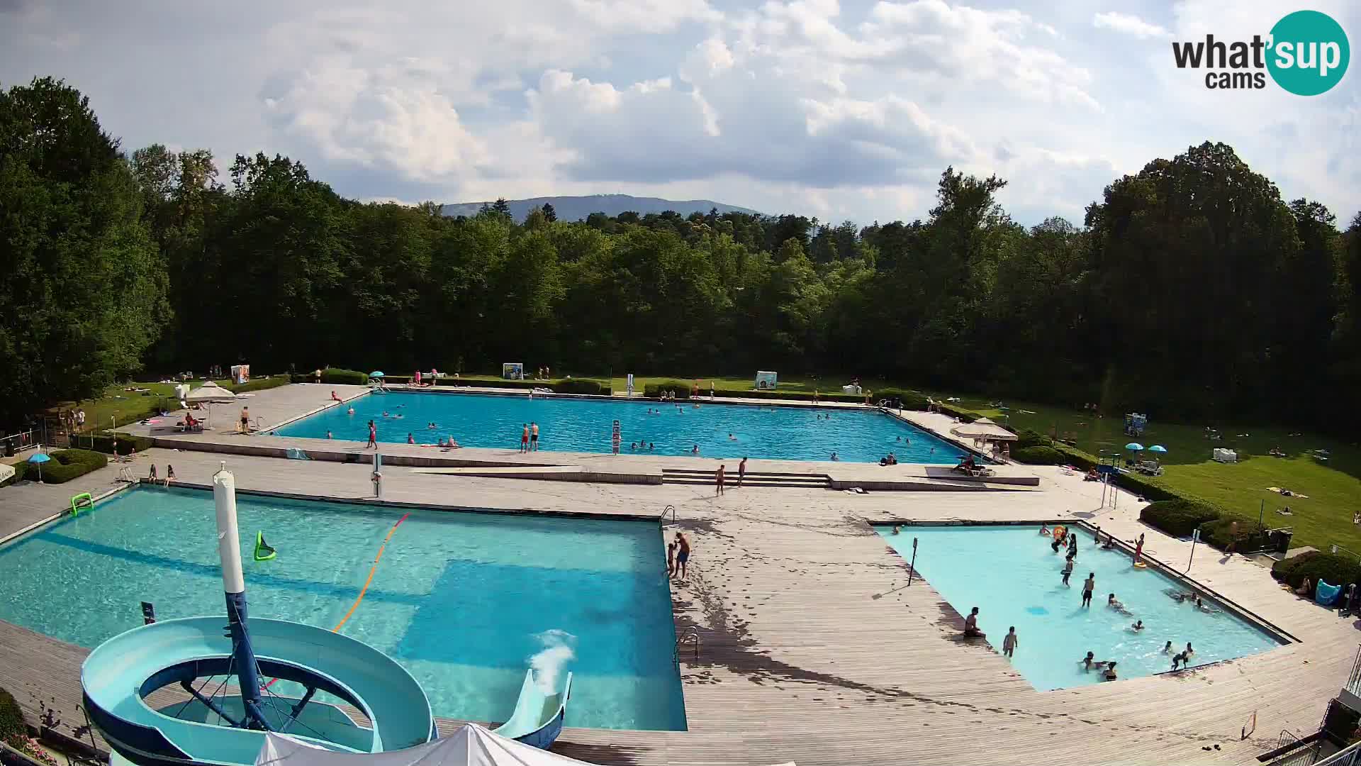 Webcam Schwimmbad der Insel Maribor