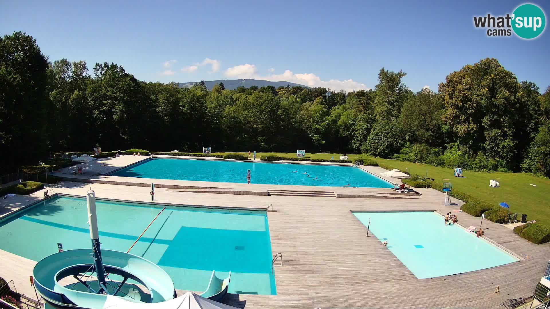 Webcam Schwimmbad der Insel Maribor