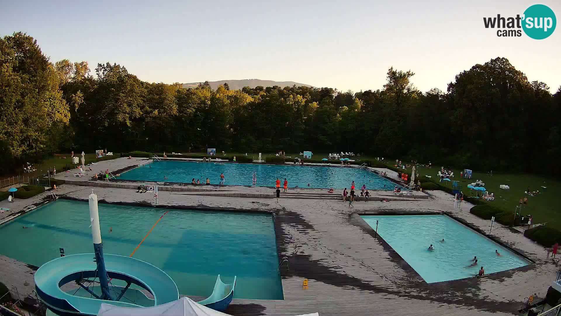 Webcam Schwimmbad der Insel Maribor