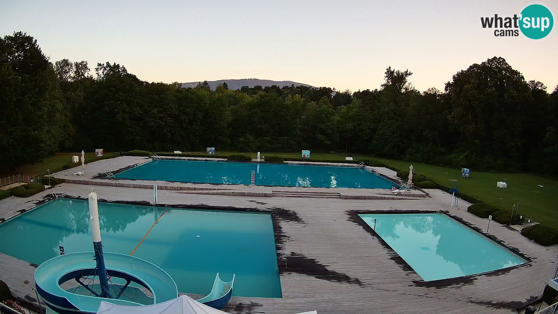 Webcam Schwimmbad der Insel Maribor