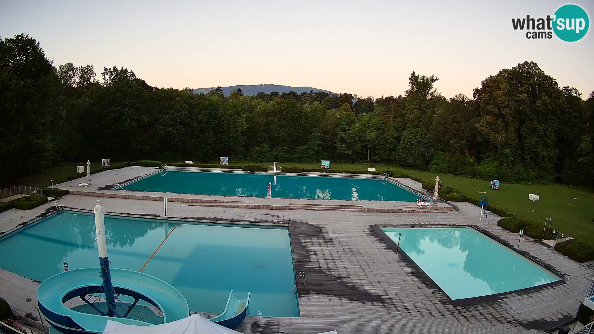 Webcam Schwimmbad der Insel Maribor