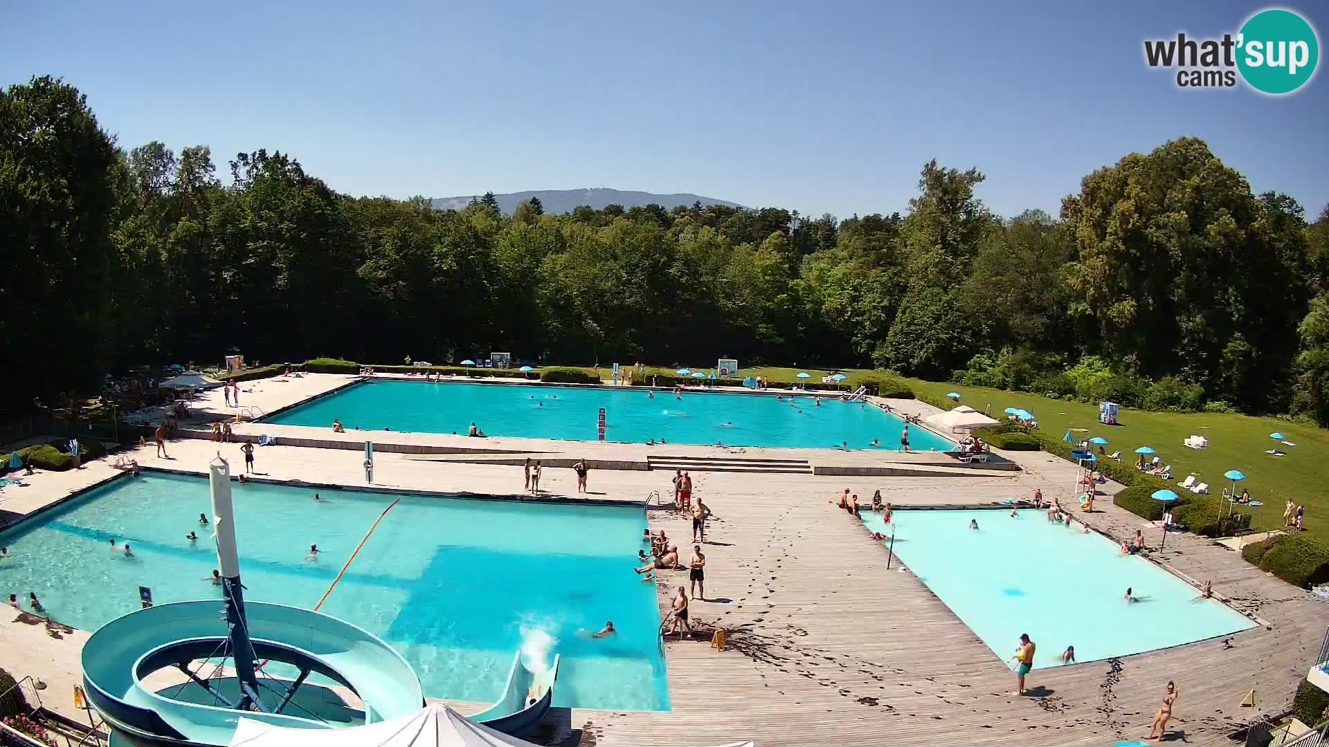Webcam Schwimmbad der Insel Maribor