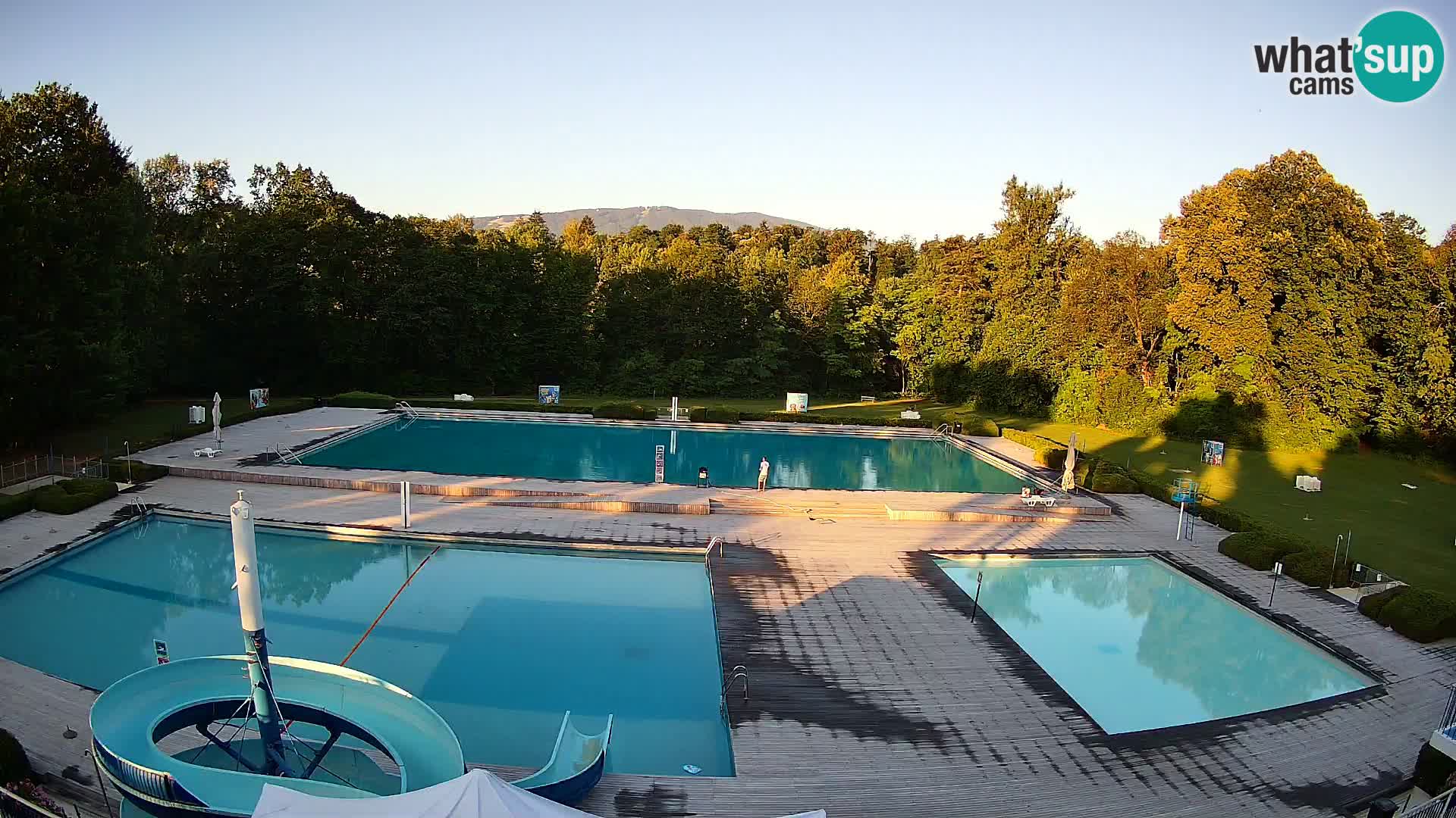 Webcam Schwimmbad der Insel Maribor