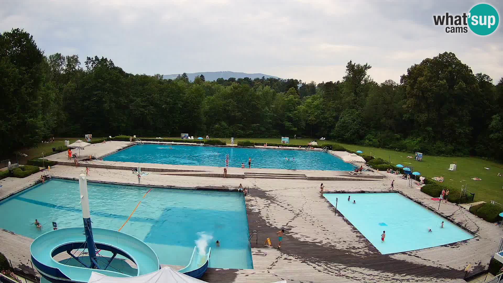 Webcam Schwimmbad der Insel Maribor