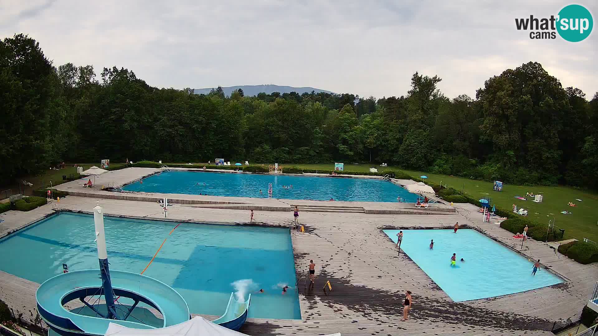 Webcam Schwimmbad der Insel Maribor