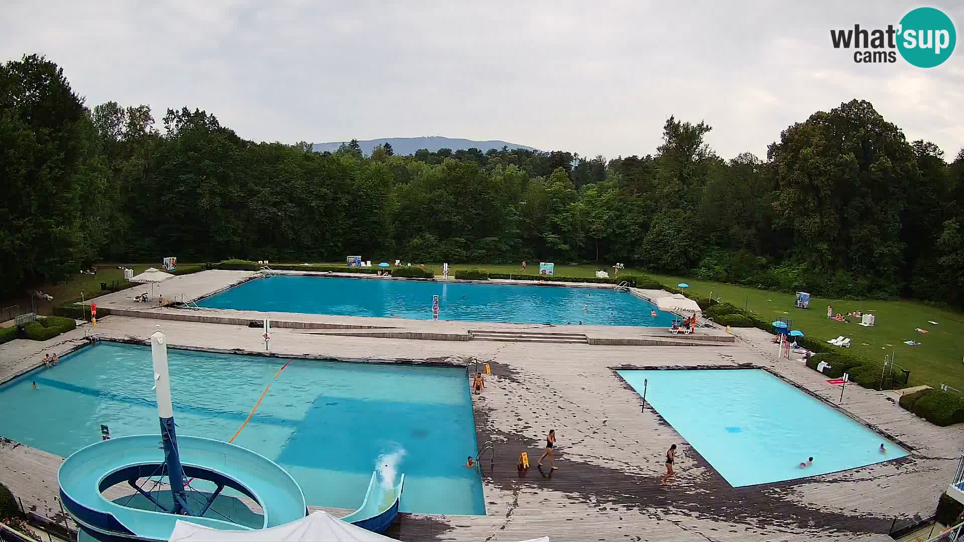 Webcam Schwimmbad der Insel Maribor