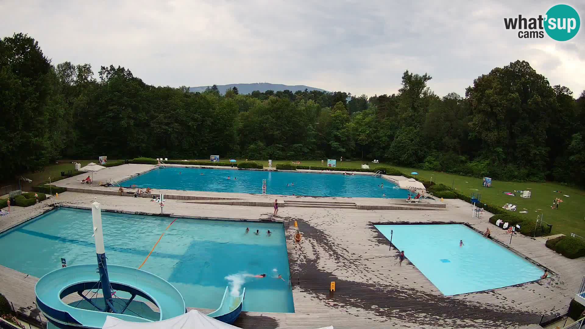 Webcam Schwimmbad der Insel Maribor