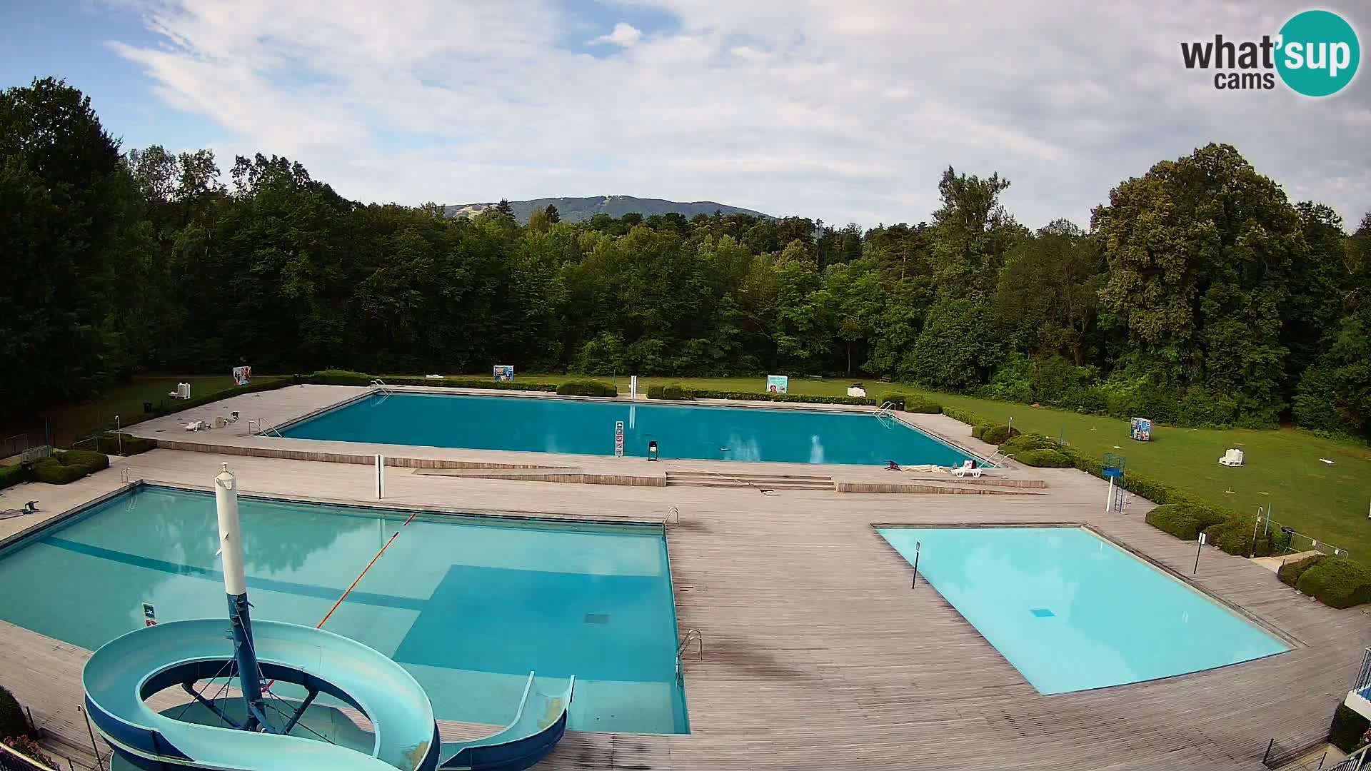 Webcam Schwimmbad der Insel Maribor
