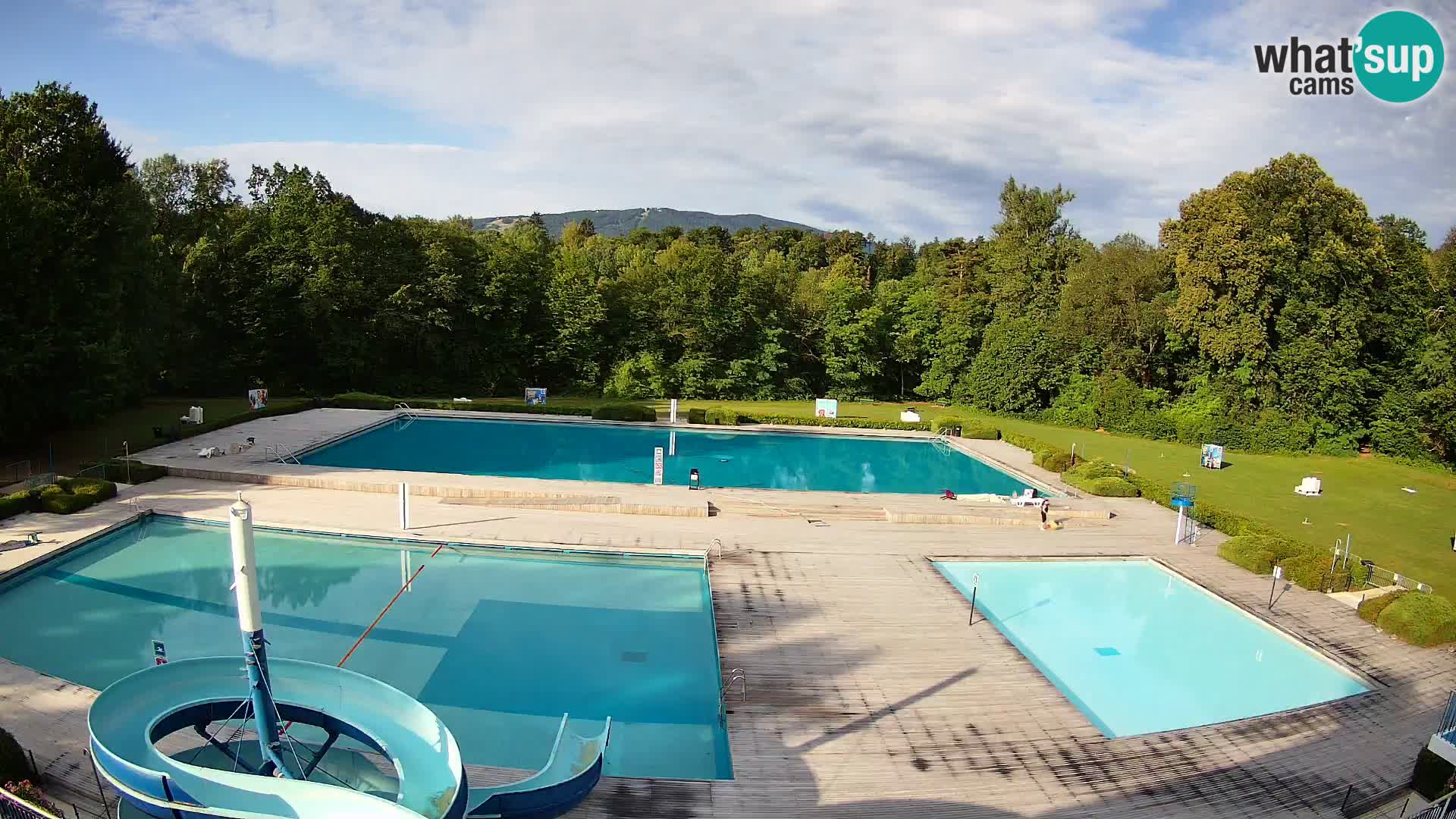 Webcam Schwimmbad der Insel Maribor