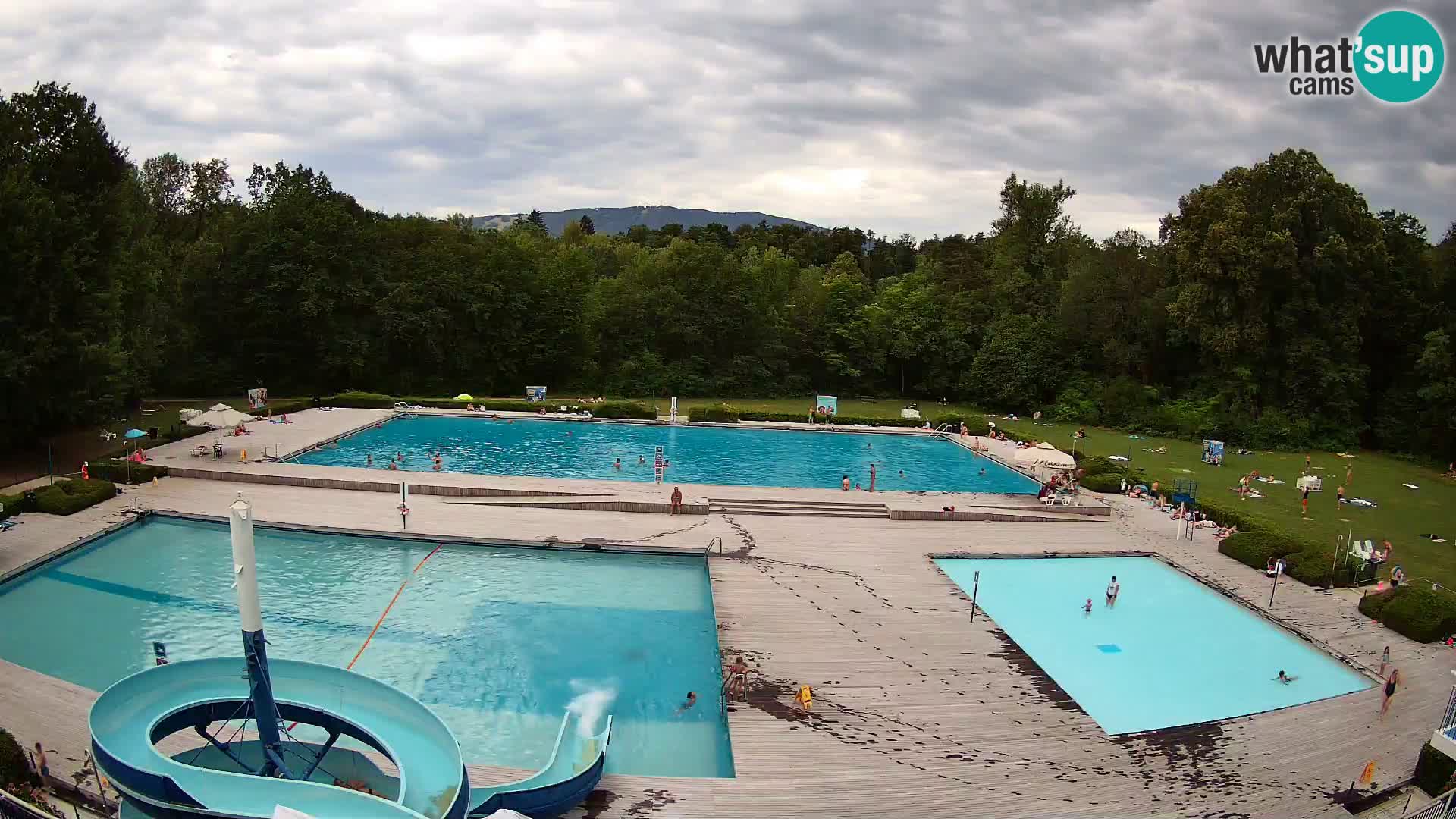 Webcam Schwimmbad der Insel Maribor