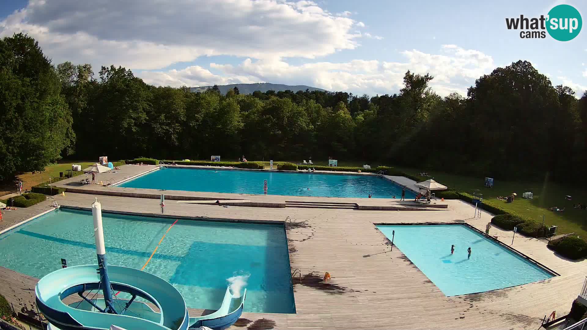 Webcam Schwimmbad der Insel Maribor