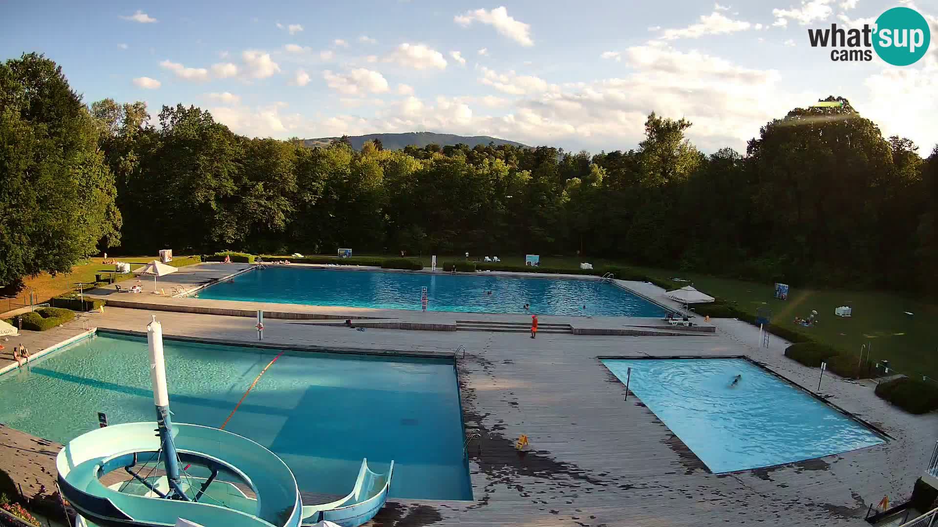 Webcam Schwimmbad der Insel Maribor