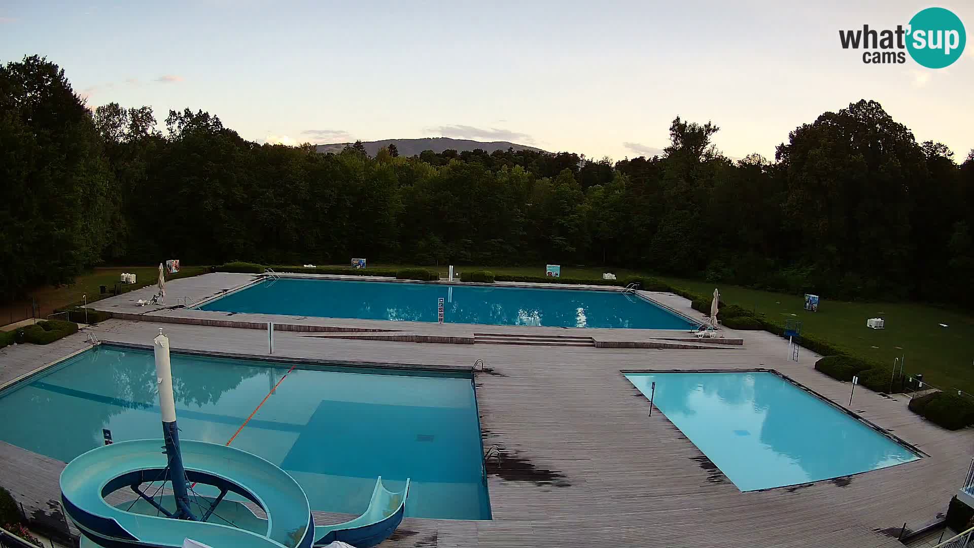 Webcam Schwimmbad der Insel Maribor