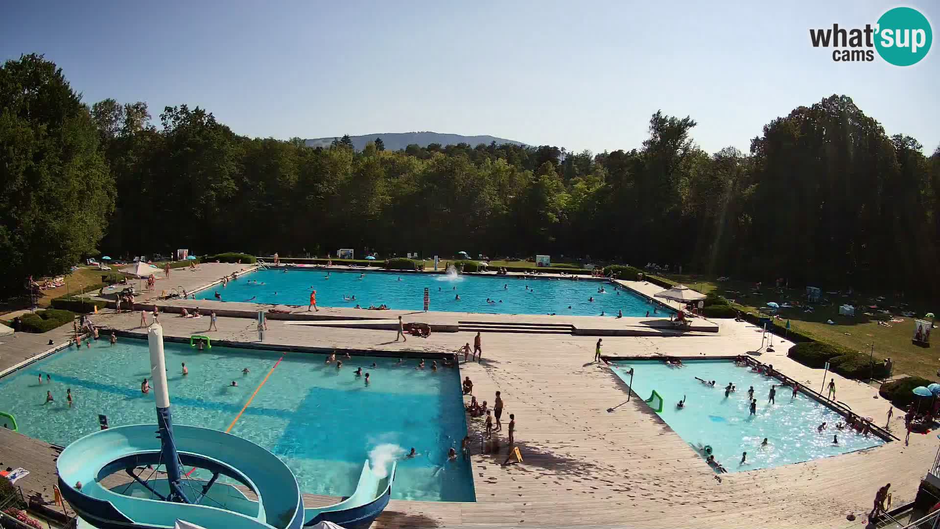 Webcam Schwimmbad der Insel Maribor