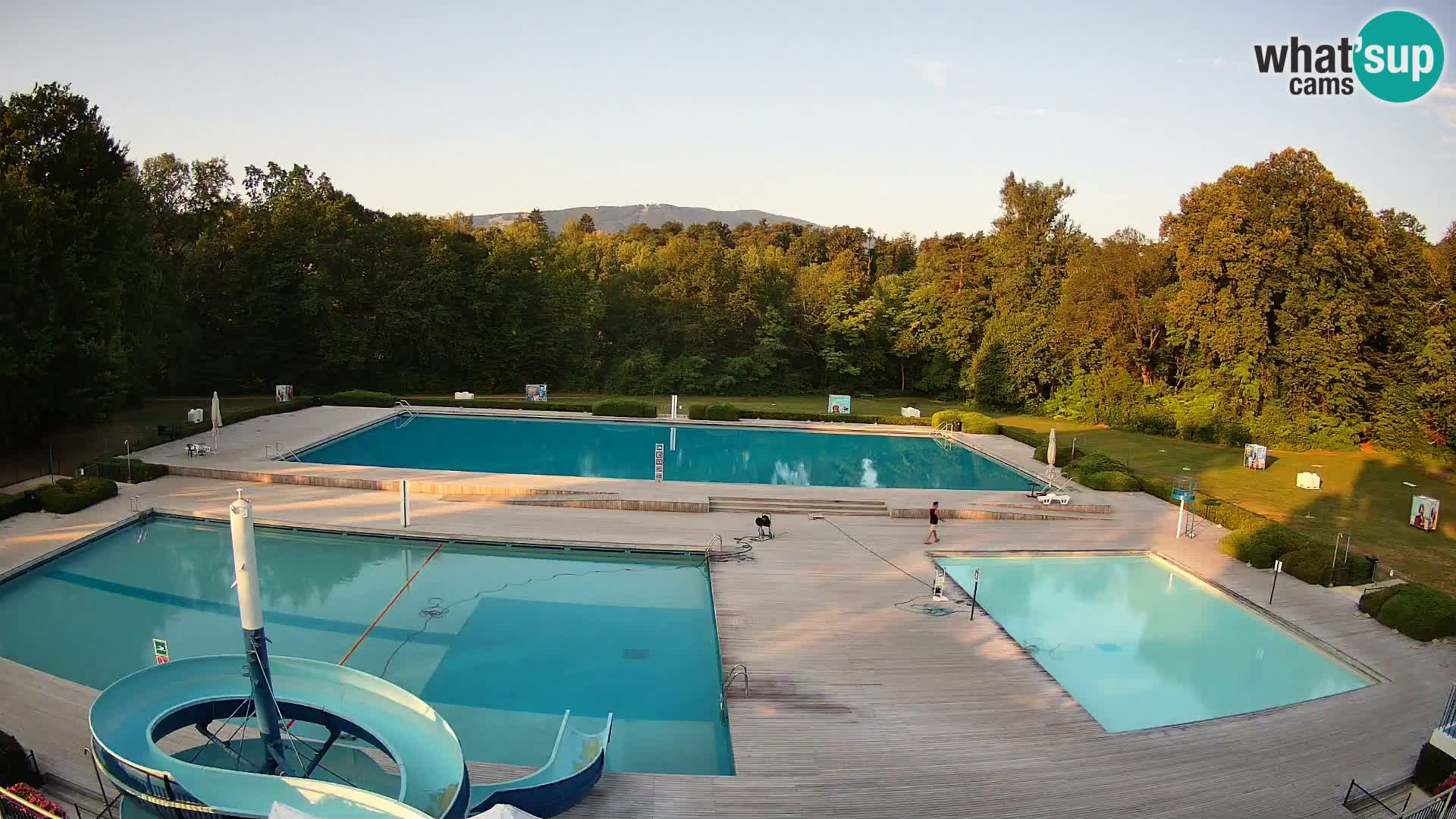 Webcam Schwimmbad der Insel Maribor