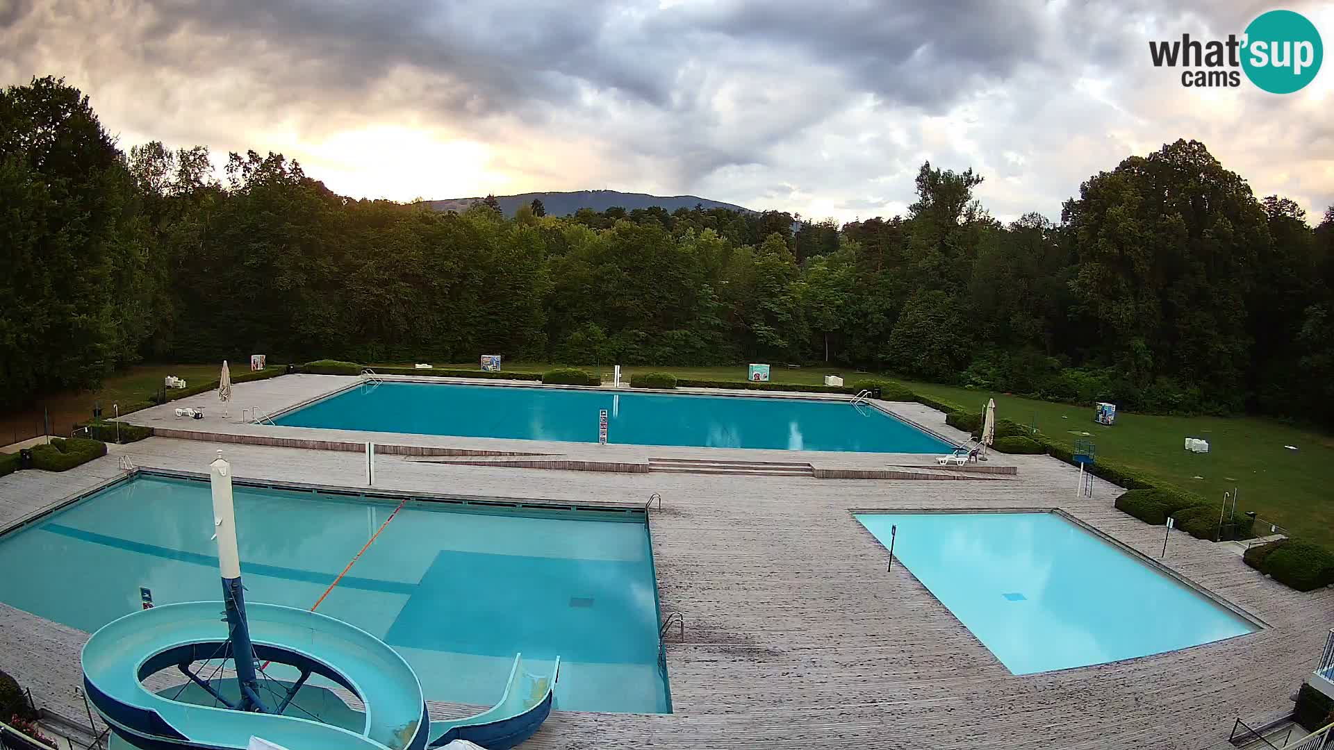 Webcam Schwimmbad der Insel Maribor