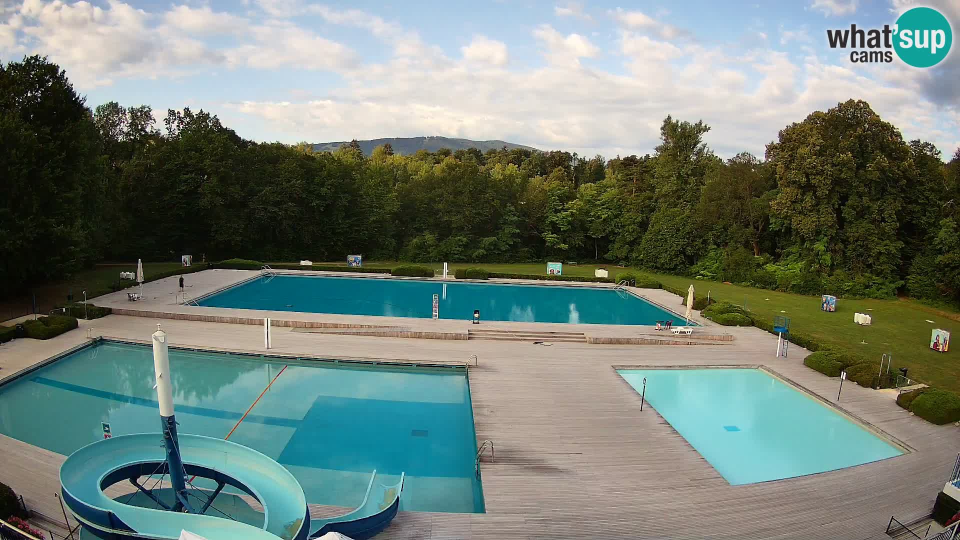 Webcam Schwimmbad der Insel Maribor