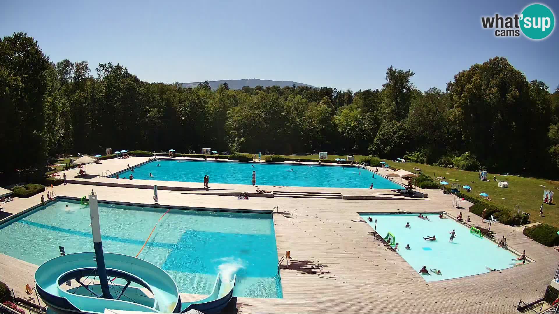 Webcam Schwimmbad der Insel Maribor