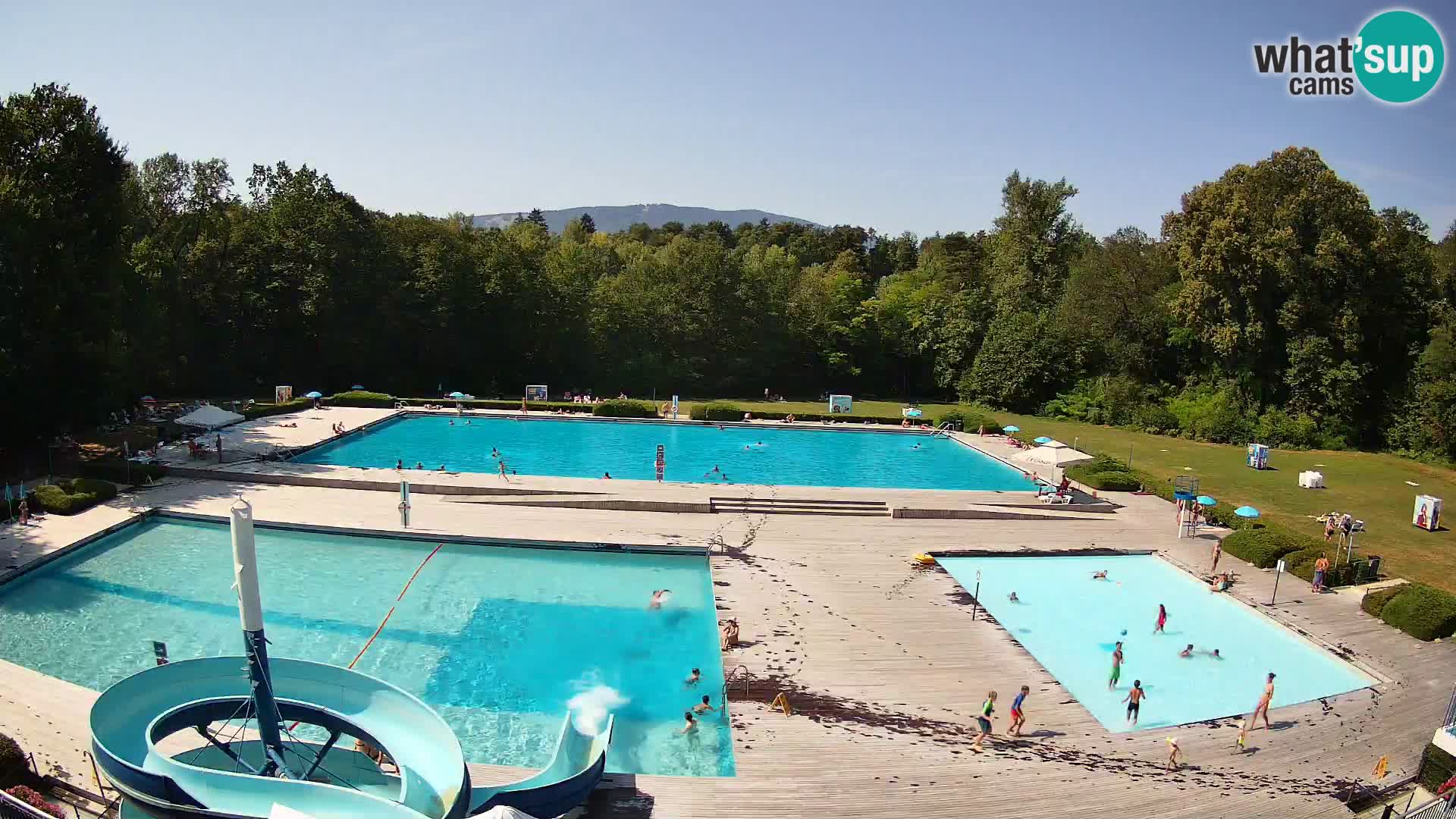 Webcam Schwimmbad der Insel Maribor
