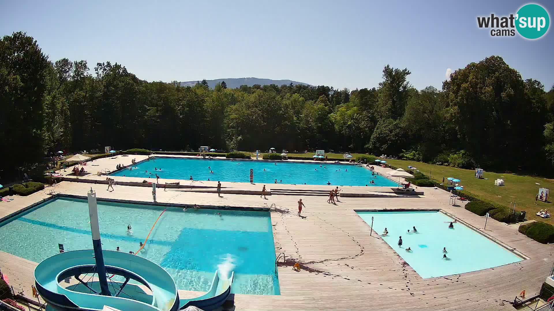 Webcam Schwimmbad der Insel Maribor