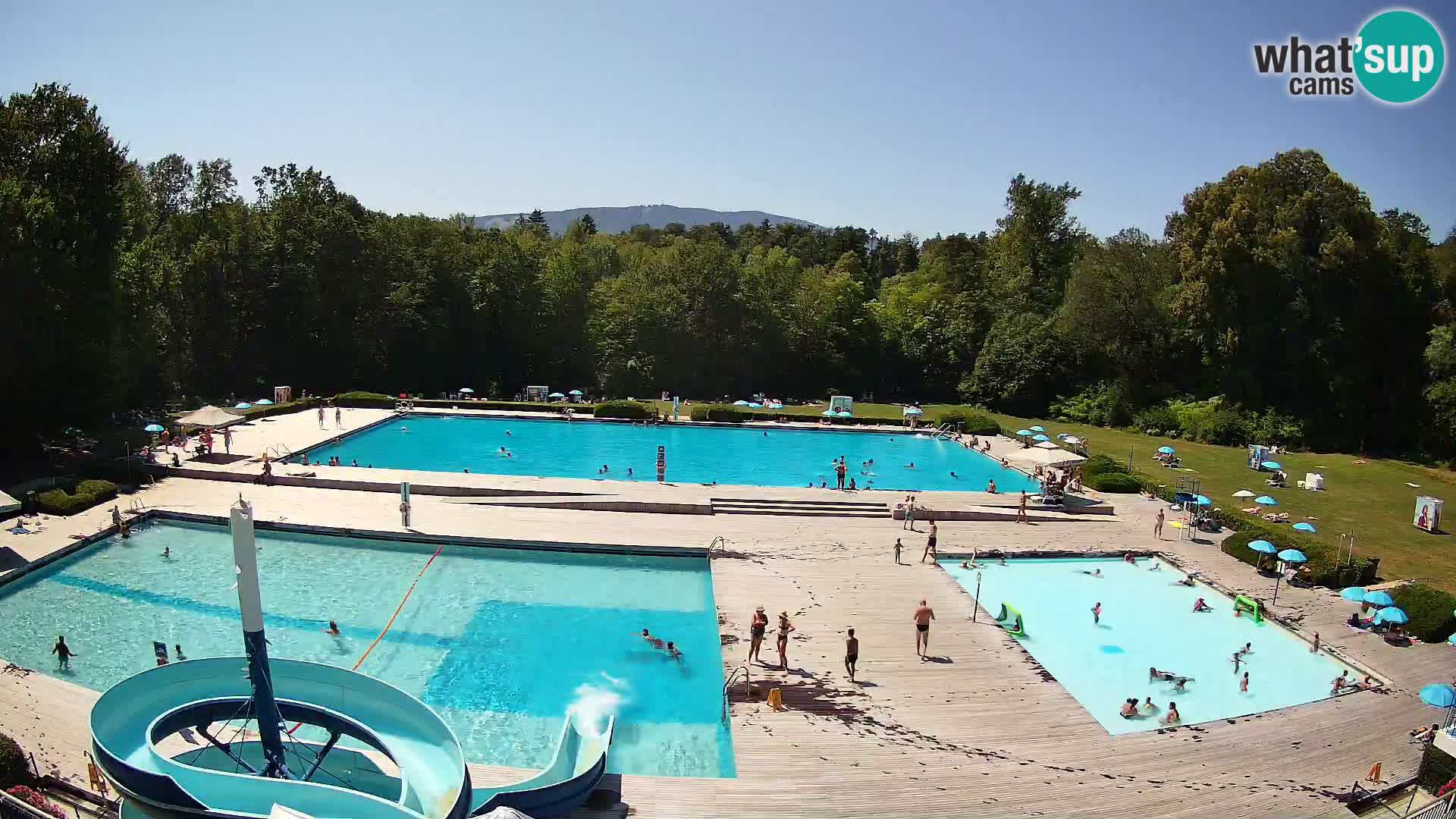 Webcam Schwimmbad der Insel Maribor
