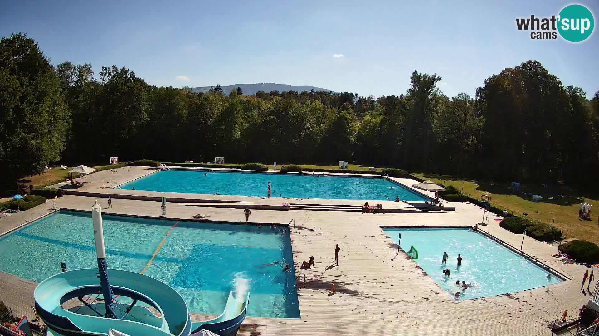 Webcam Schwimmbad der Insel Maribor