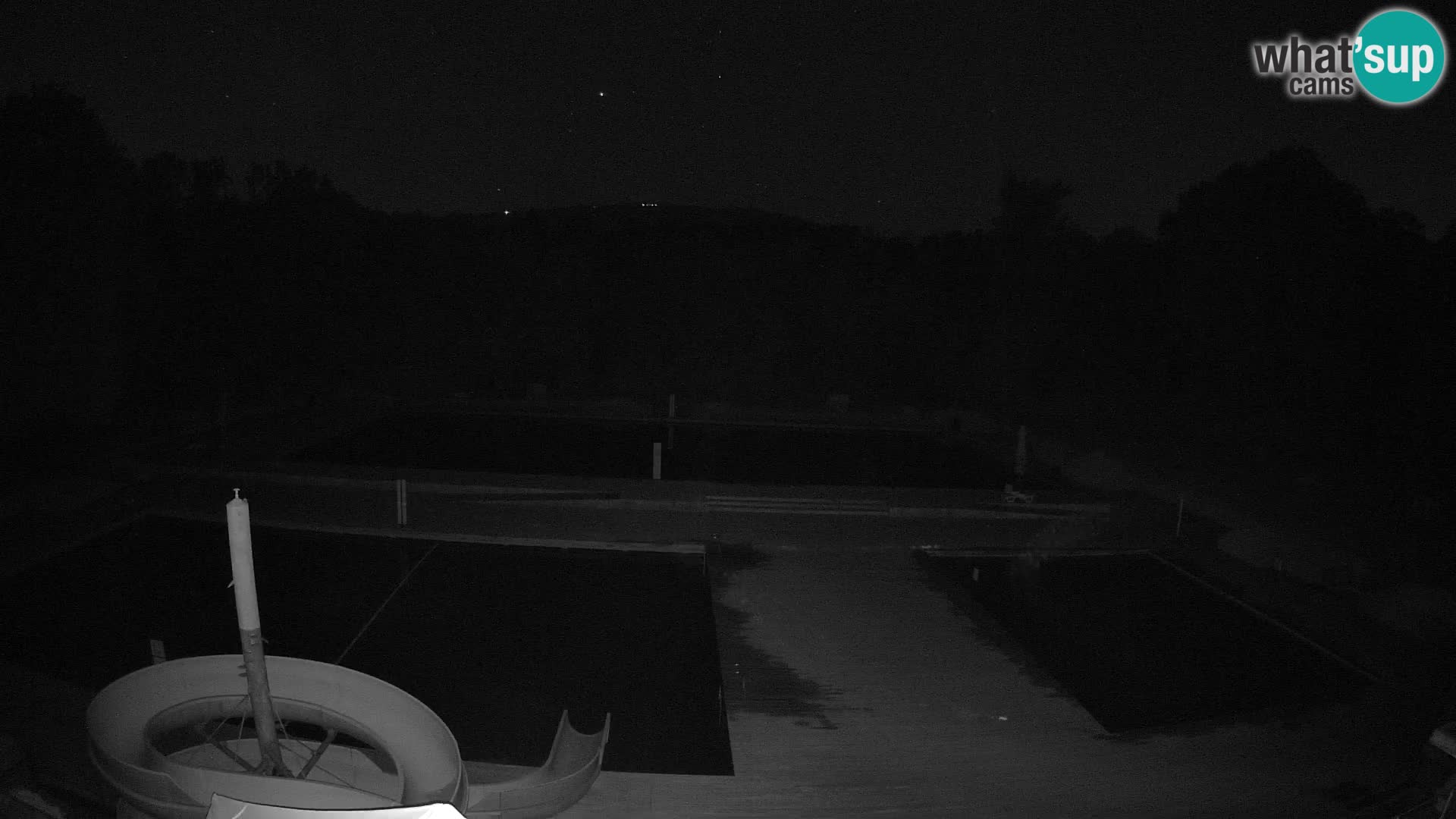 Cámara web en la piscina de la isla de Maribor