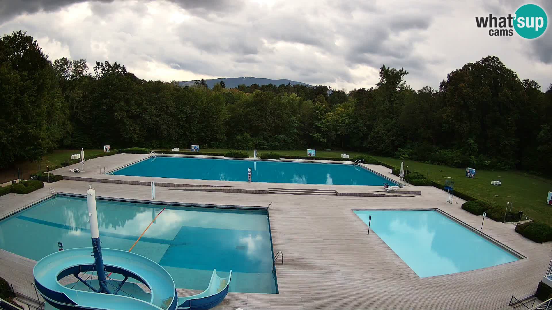Webcam Schwimmbad der Insel Maribor
