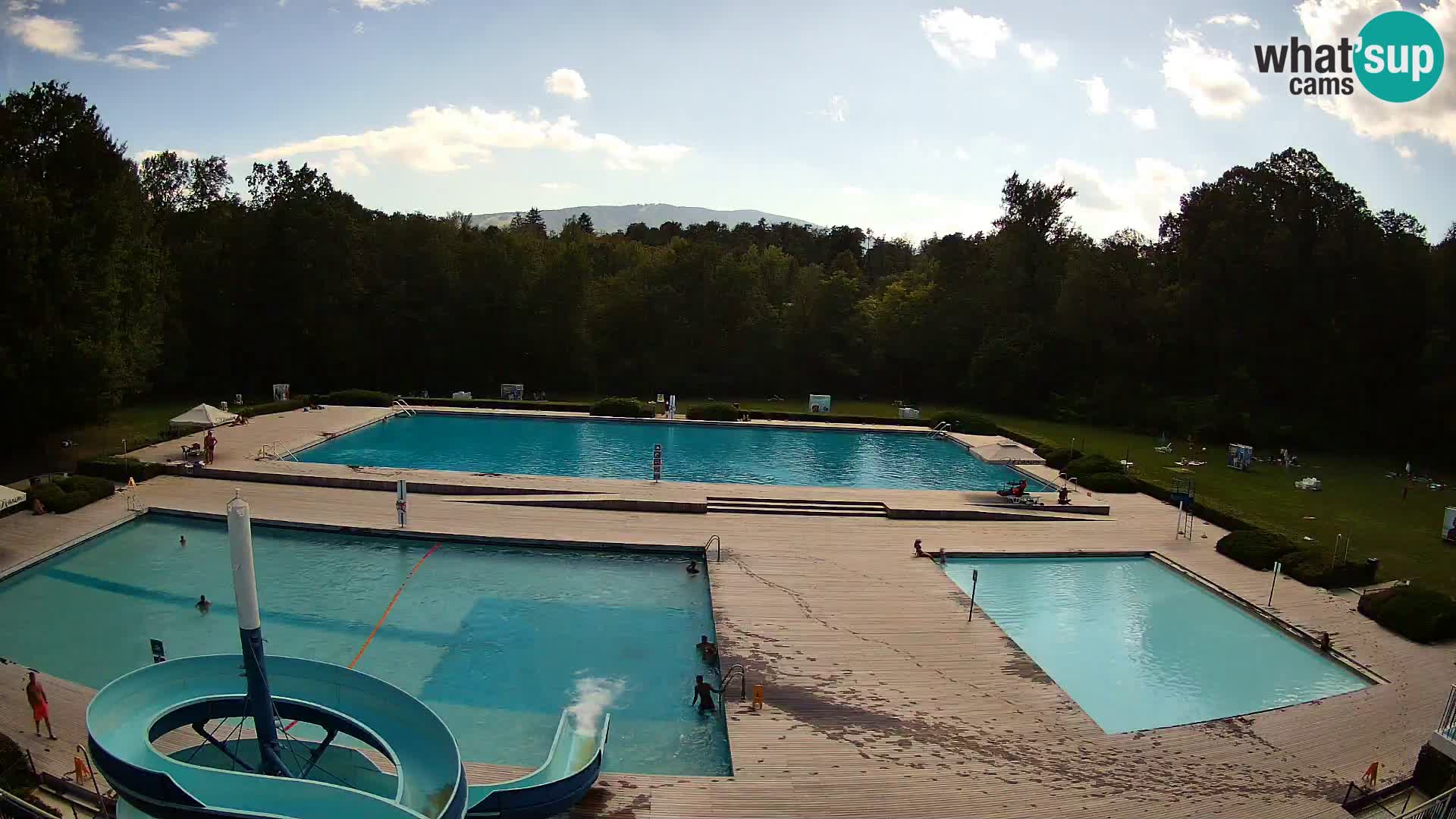 Webcam Schwimmbad der Insel Maribor