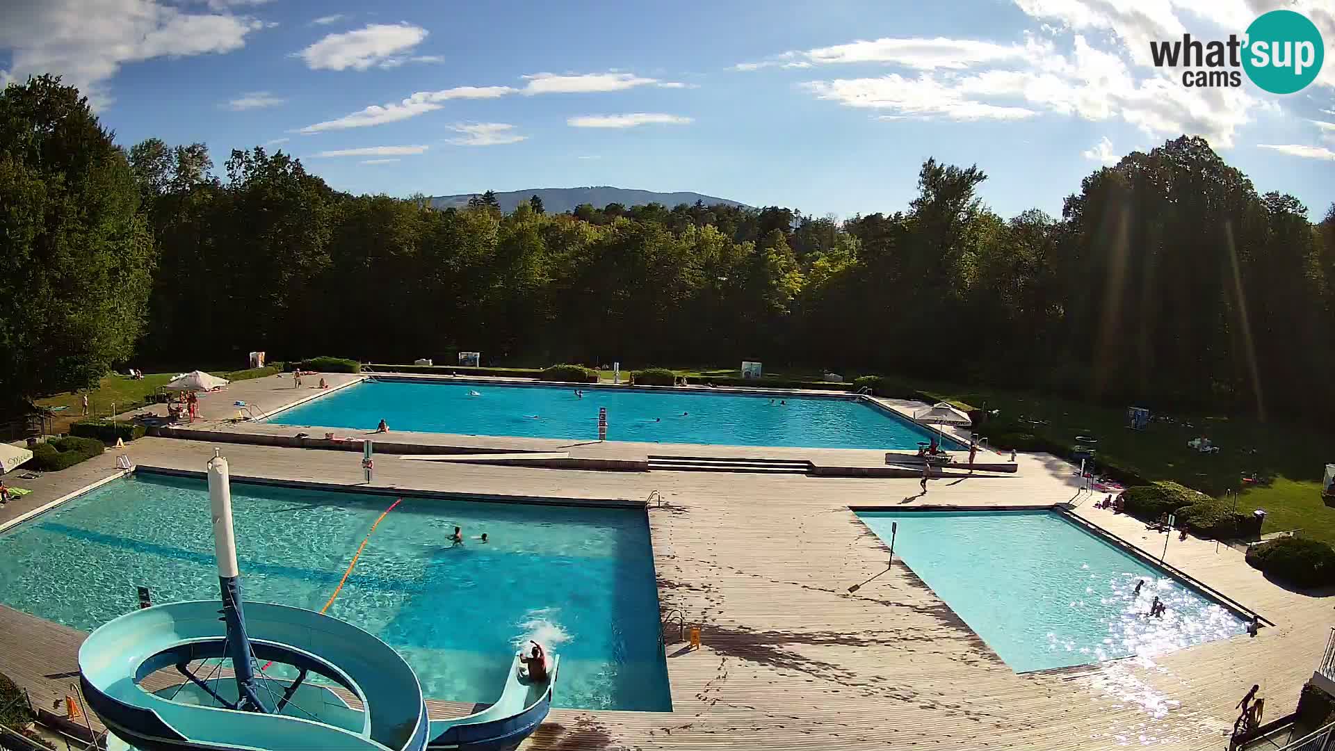 Webcam Schwimmbad der Insel Maribor