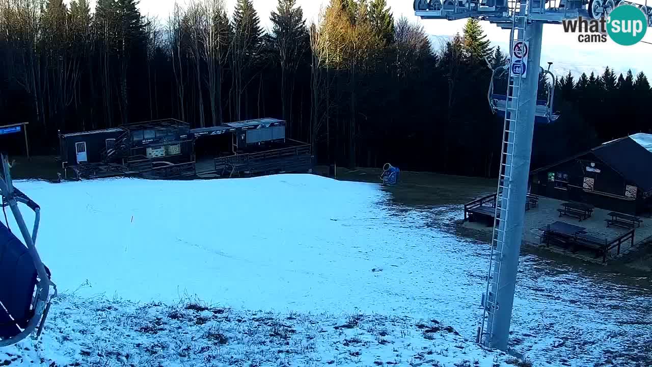 Smučišče Mariborsko Pohorje – spletna kamera Ruška zgoraj