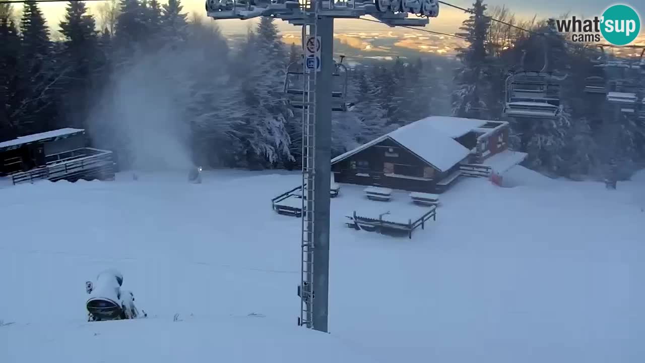 Pohorje – Areh – Pogled na vlečnico Ruška