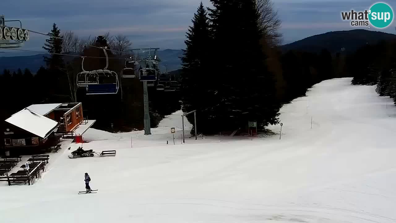 Pohorje – Areh – Pogled na vlečnico Ruška