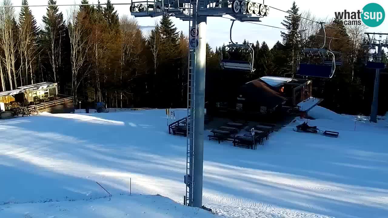 Smučišče Mariborsko Pohorje – spletna kamera Ruška zgoraj