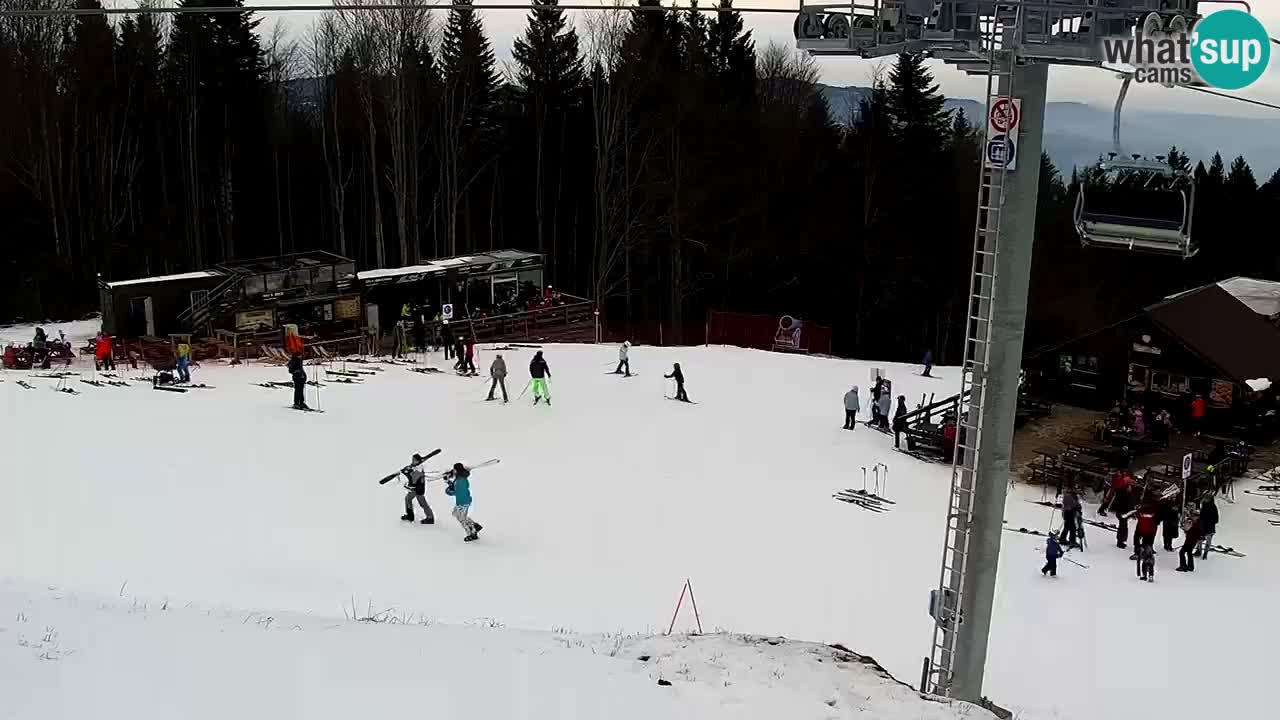 Smučišče Mariborsko Pohorje – spletna kamera Ruška zgoraj