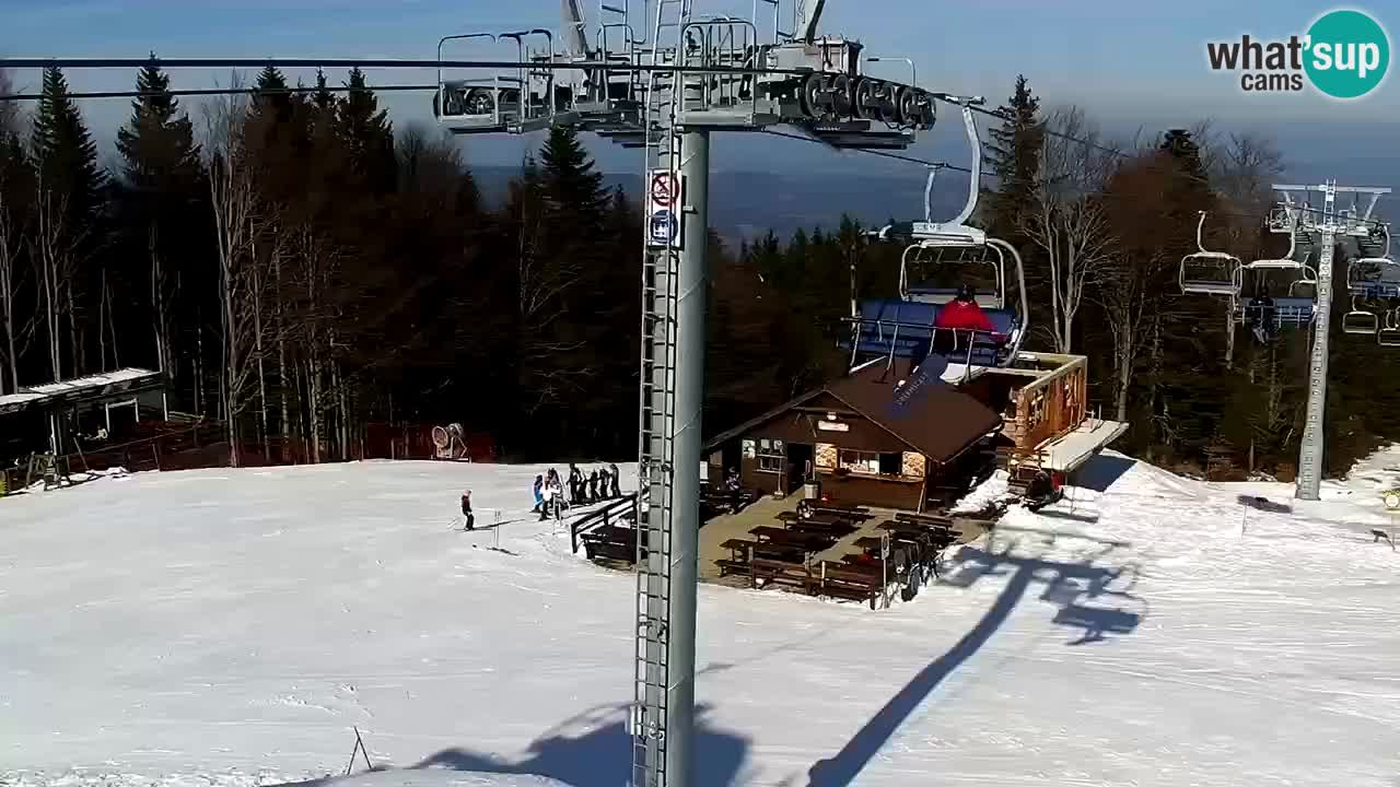 Smučišče Mariborsko Pohorje – spletna kamera Ruška zgoraj