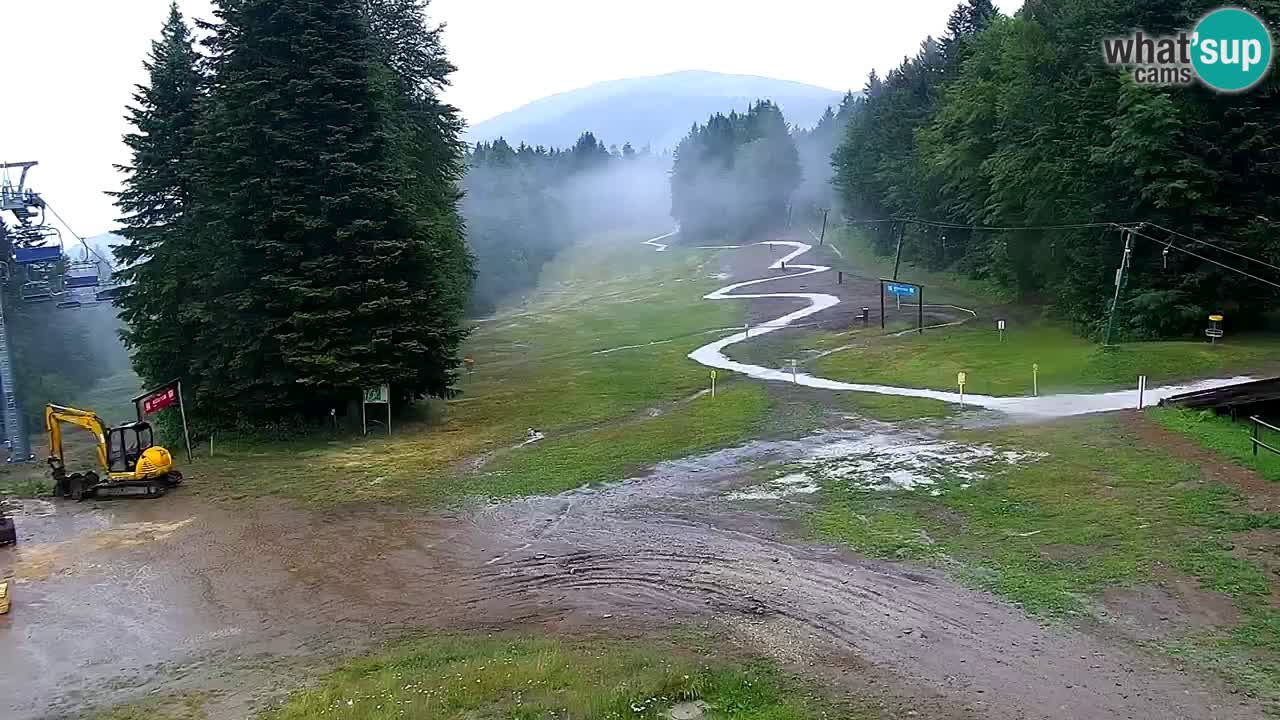 Pohorje – Areh – Pogled na vlečnico Ruška