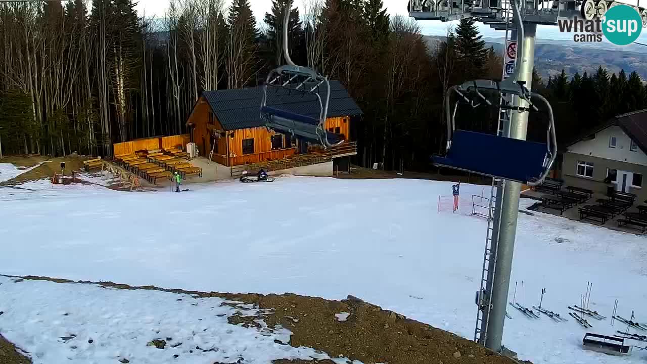 Smučišče Mariborsko Pohorje – spletna kamera Ruška zgoraj